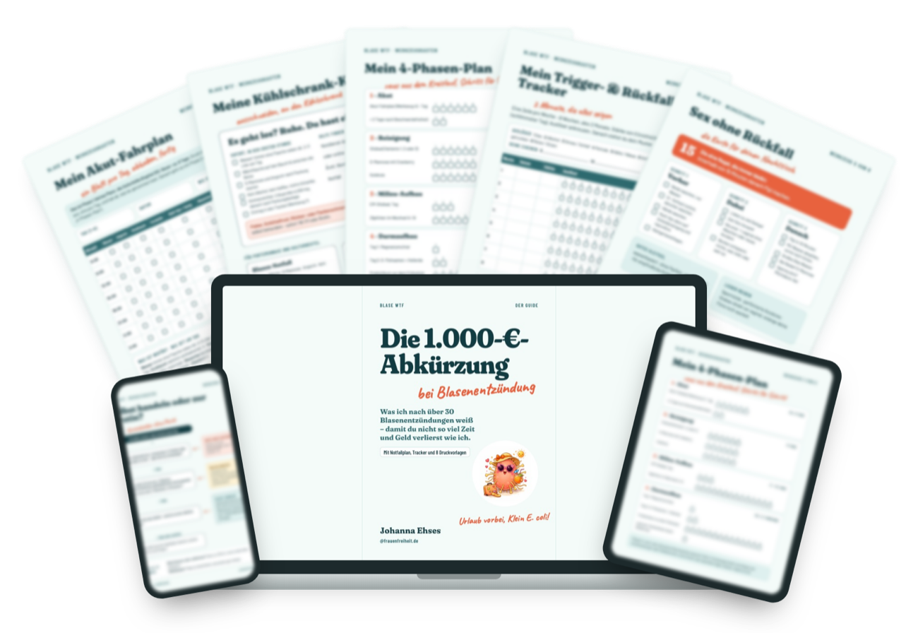Der Guide Die 1.000-€-Abkürzung bei Blasenentzündung auf Laptop, Tablet und Handy